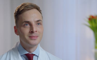 Young and hansome dermatologist, man, about dermal fillers, skincare, face fillers, wrinkle fillers, chin fillers, jawline filllers